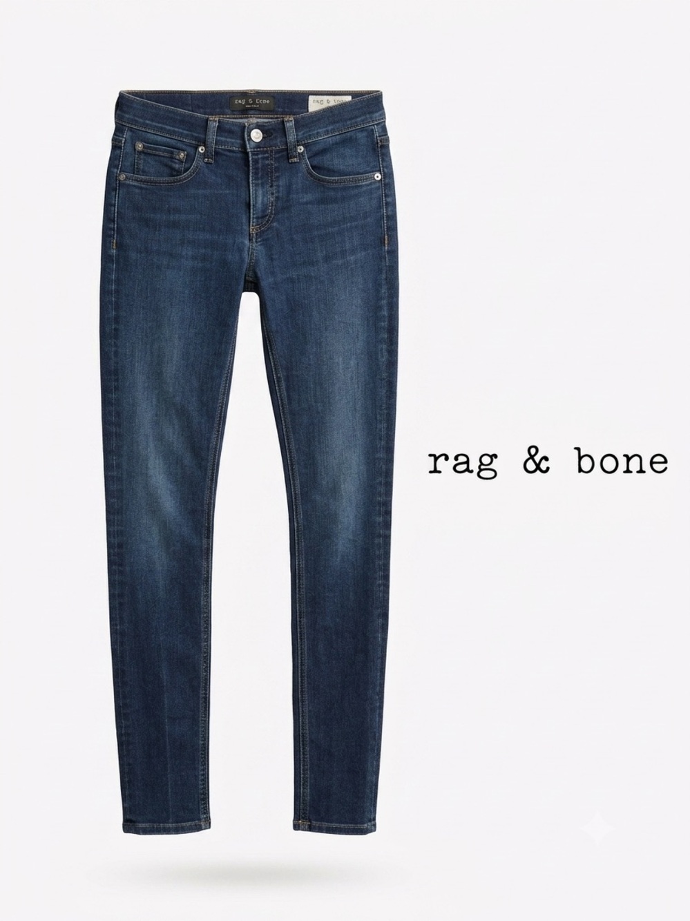 Rag And Bone Womens Jeans Size 28 Blue Medium Wash Skinny Stretch Denim